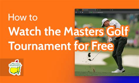 mastersbet365|How To Watch The Masters Golf Tournament.